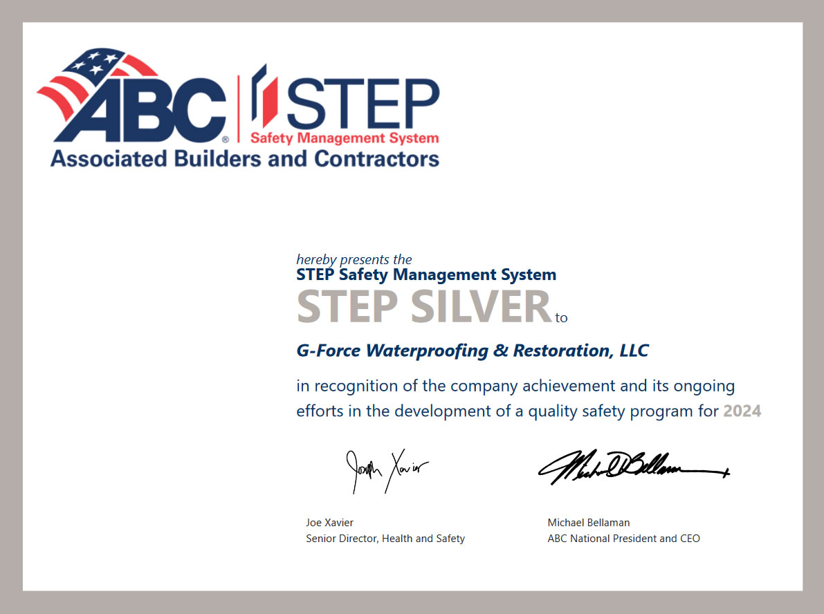 G-force was awarded the 2024 STEP SILVER award 